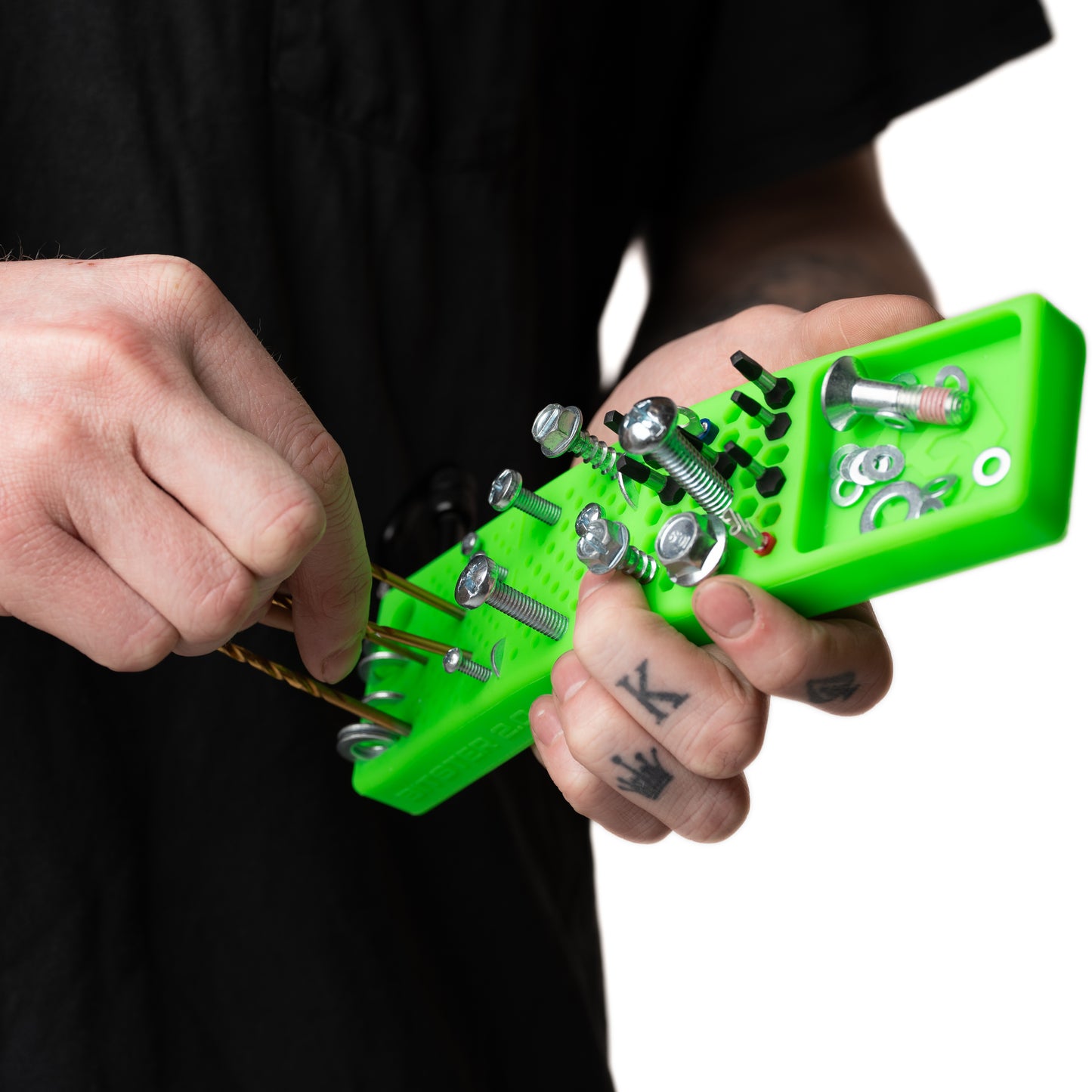 BITSTER® 2.0 — Belt-Attachable Magnetic Fastener & Small Parts Organizer