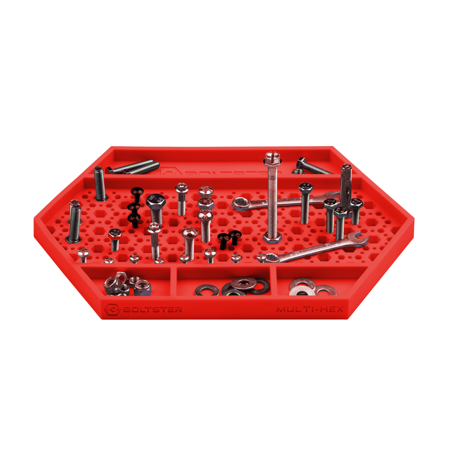 COMING SOON BOLTSTER MULTI-HEX® — Magnetic Fastener & Small Parts Organizing Tray