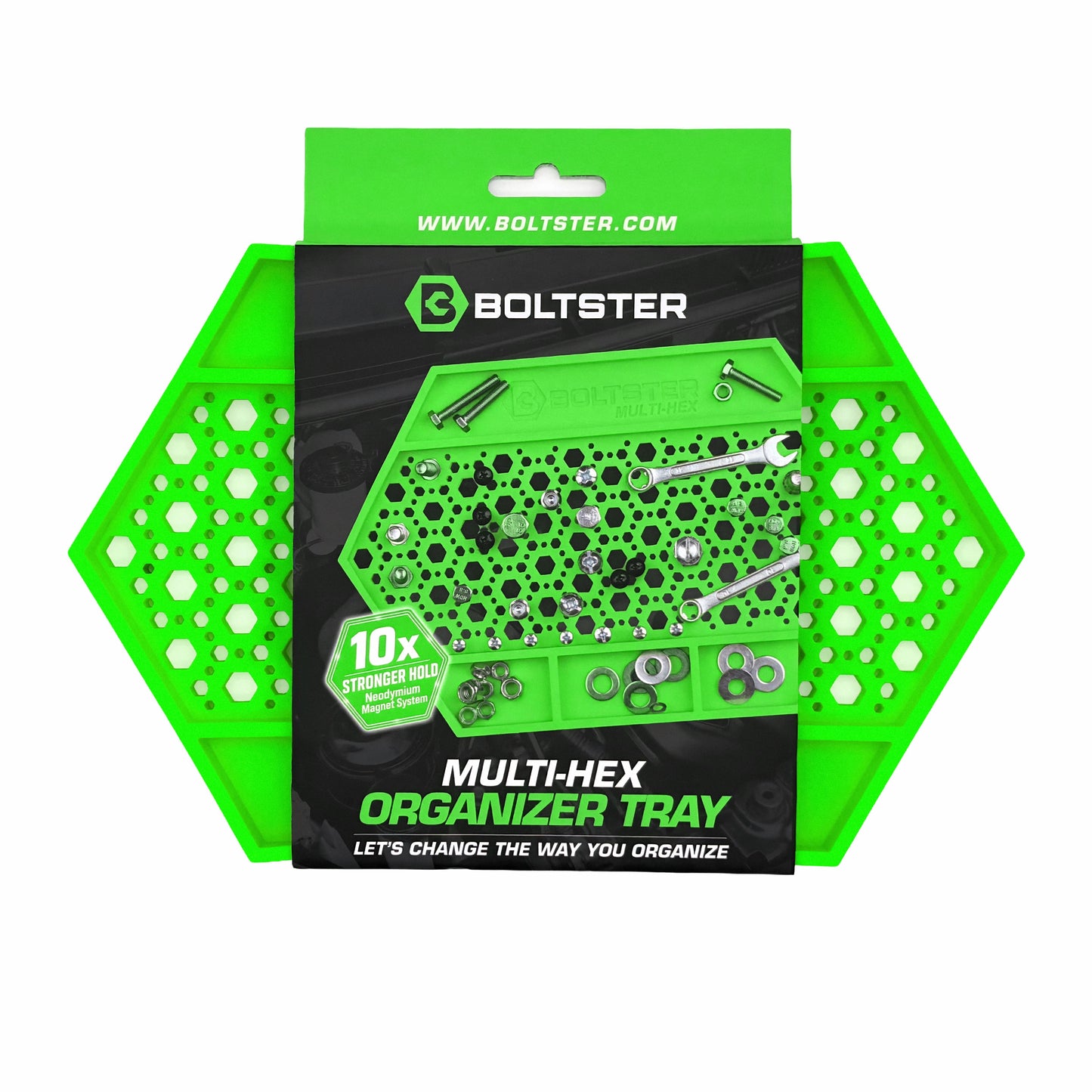 COMING SOON BOLTSTER MULTI-HEX® — Magnetic Fastener & Small Parts Organizing Tray